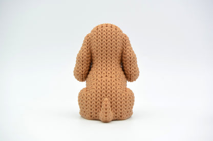 Knitted Cocker Spaniel Dog Topkinz character rear view