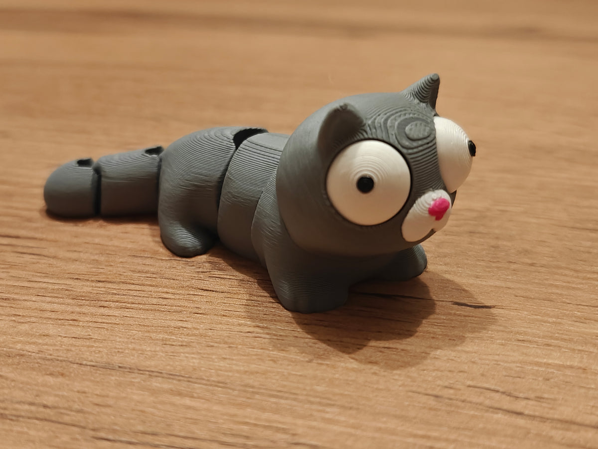 Mini Flexi Cat Googly Eyes SnapCharm™ Character
