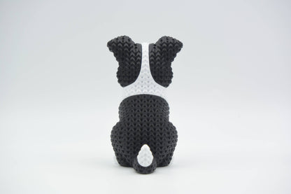Knitted Border Collie Dog Topkinz character rear view