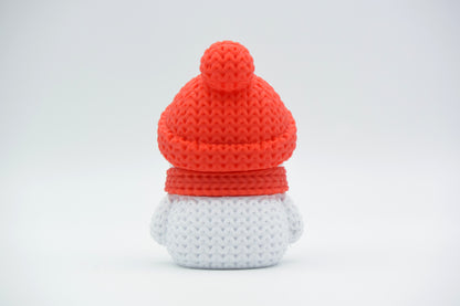 Knitted Snowman Christmas Topkinz character rear view