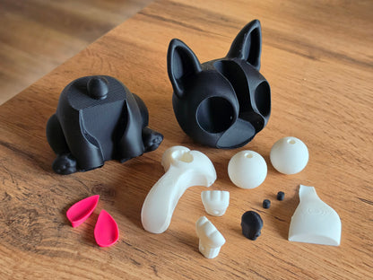 Boston Terrier Googly Eyes | Chibi SnapCharm™ Character
