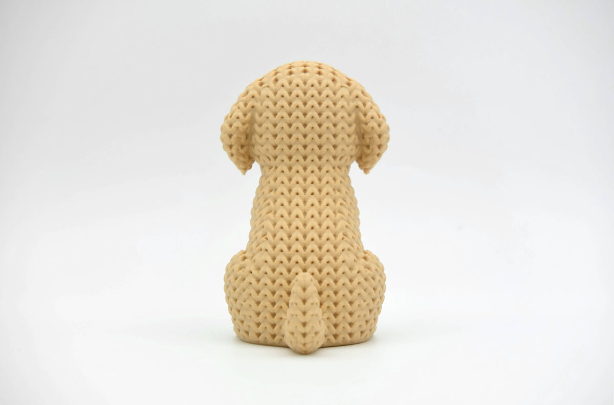 Knitted Golden Retriever Dog Topkinz character rear view