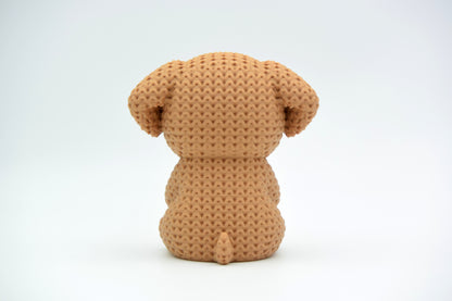 Knitted Dog With Heart - Valentine's Day Topkinz character rear view