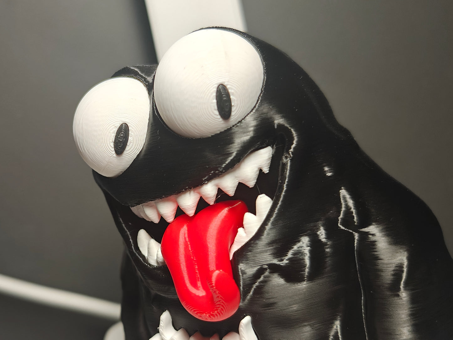 Black Symbiote Monster Googly Eyes SnapCharm™ Character