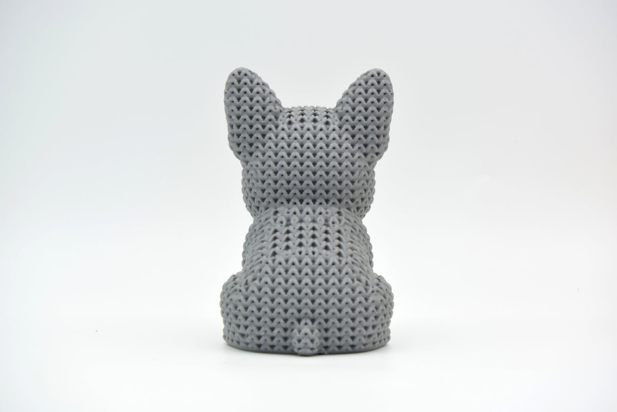 Knitted French Bulldog Dog Topkinz character rear view