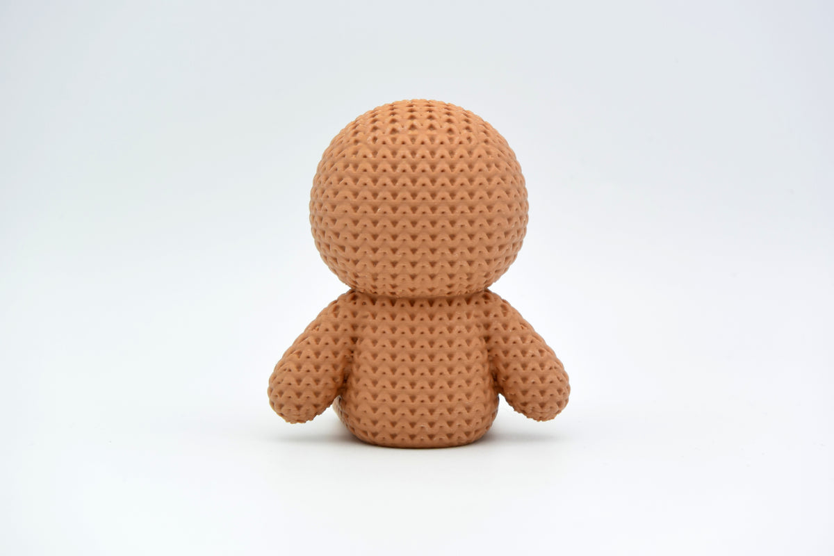 Knitted Gingerbread Man Christmas Topkinz character rear view