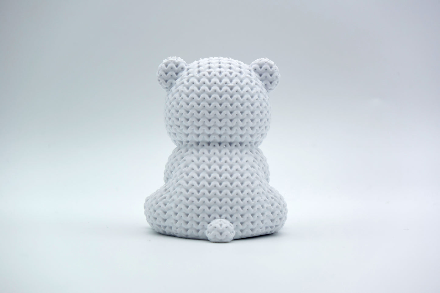 Knitted Baby Polar Bear Topkinz character rear view