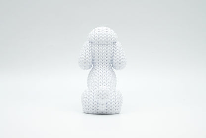Knitted Poodle Dog Topkinz character rear view