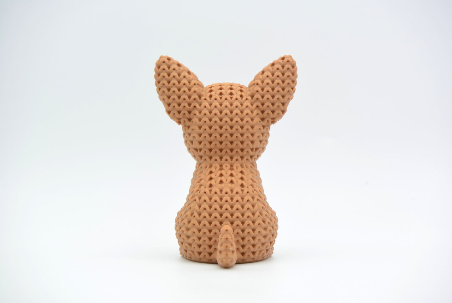 Knitted Chihuahua Dog Topkinz character rear view