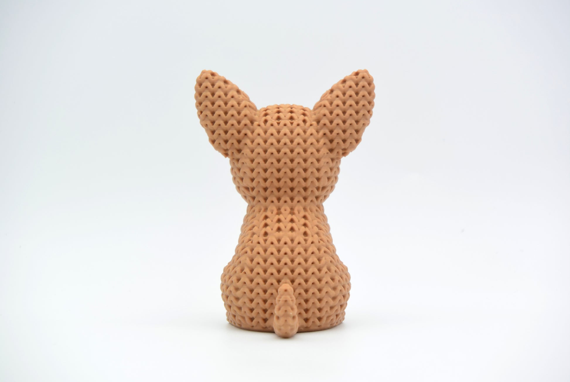 Knitted Chihuahua Dog Topkinz character rear view