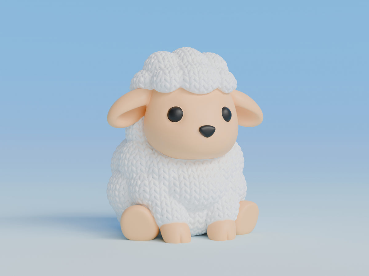 Knitted Sheep Topkinz character front view