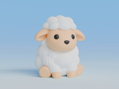 Knitted Sheep Topkinz character front view