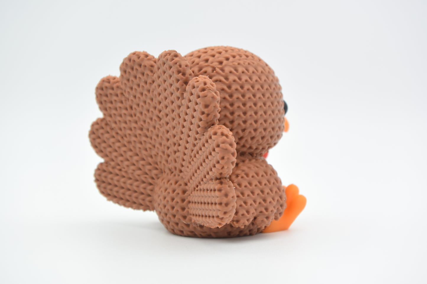 Knitted Turkey Topkinz character rear view
