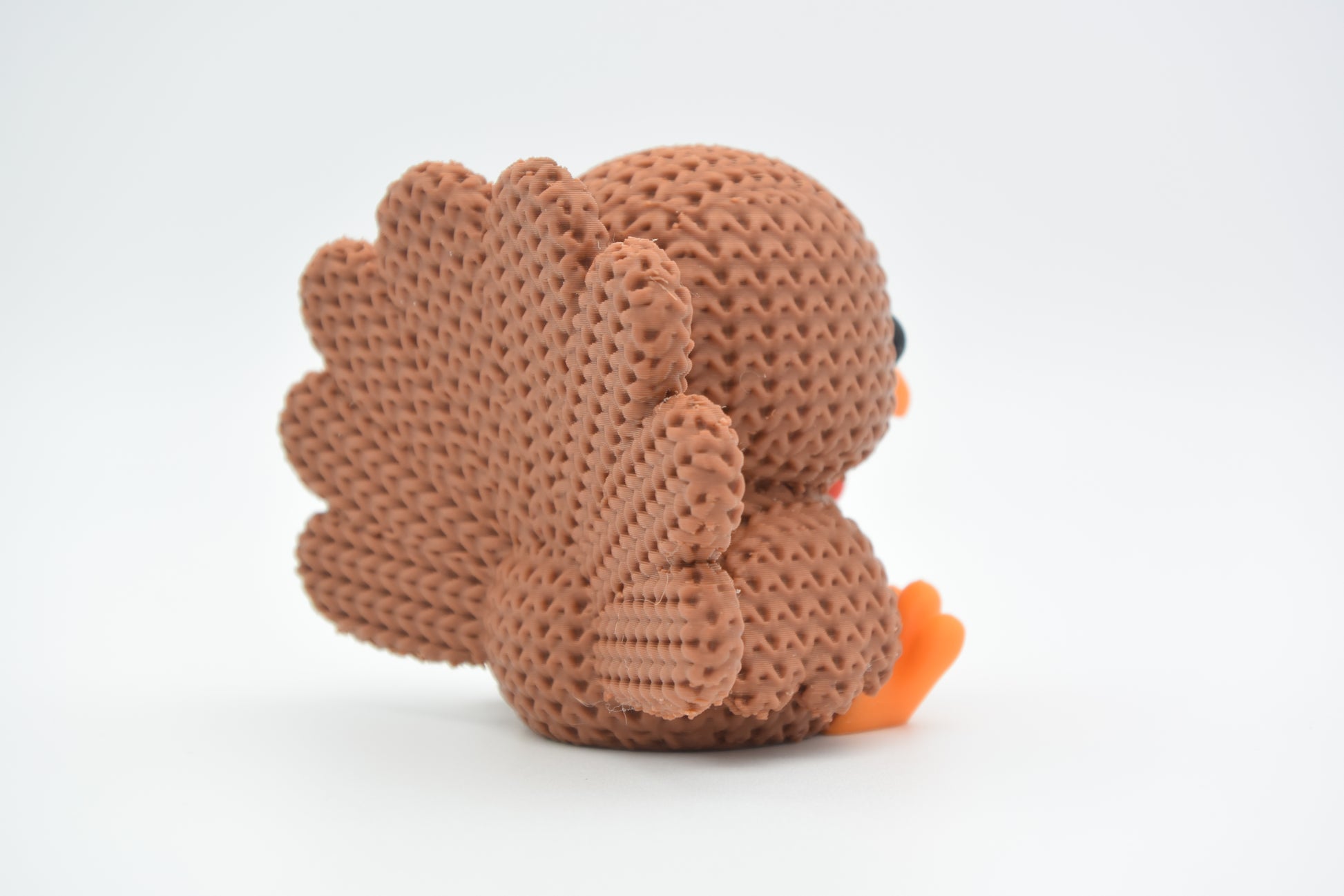 Knitted Turkey Topkinz character rear view