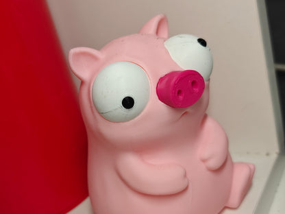 Cute Pig Googly Eyes SnapCharm™ Character