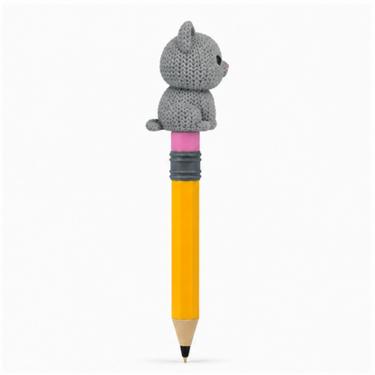 Knitted Cat Topkinz™ | Chibi SnapCharm™ Character
