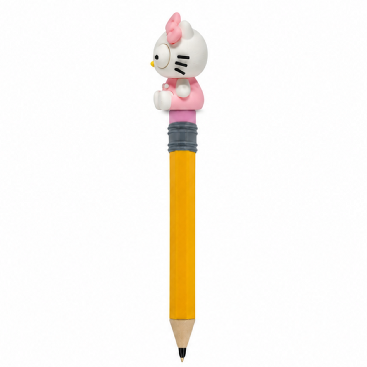 Kawaii White Cat Googly Eyes | Chibi SnapCharm™ Character