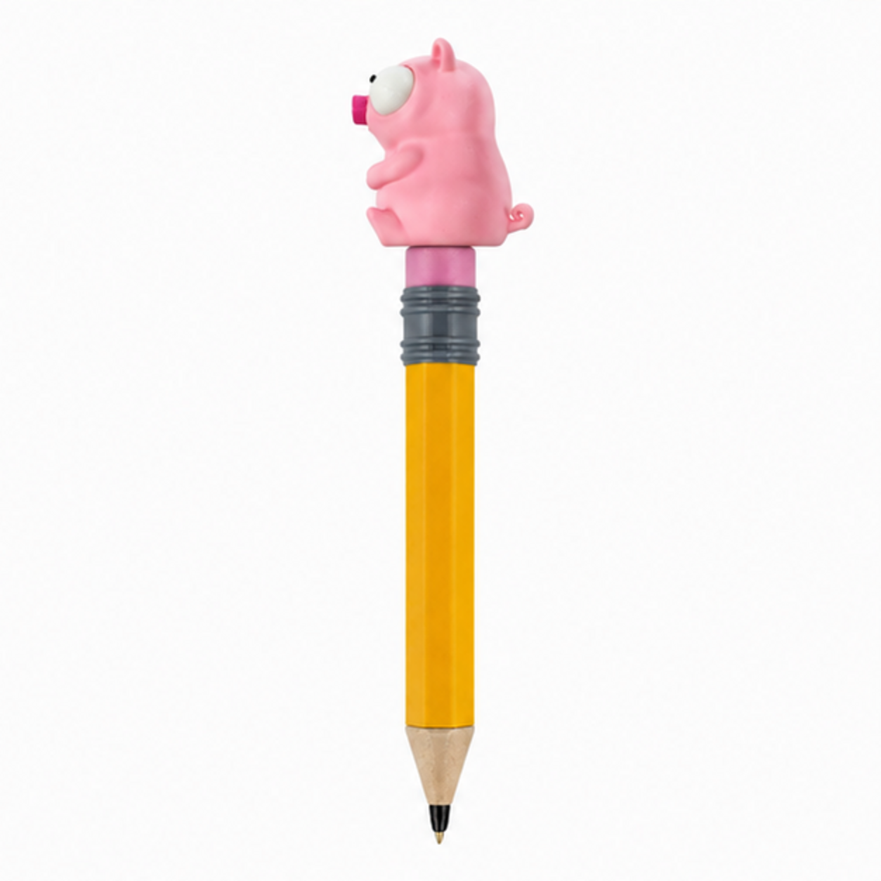 Cute Pig Googly Eyes SnapCharm™ Character