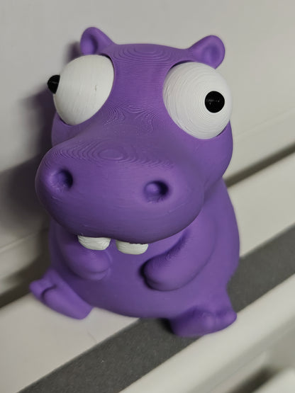 Hippo Googly Eyes SnapCharm™ Character