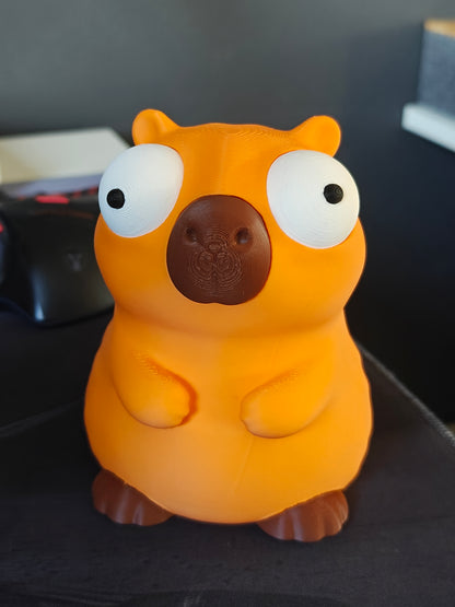 Capybara Googly Eyes SnapCharm™ Character