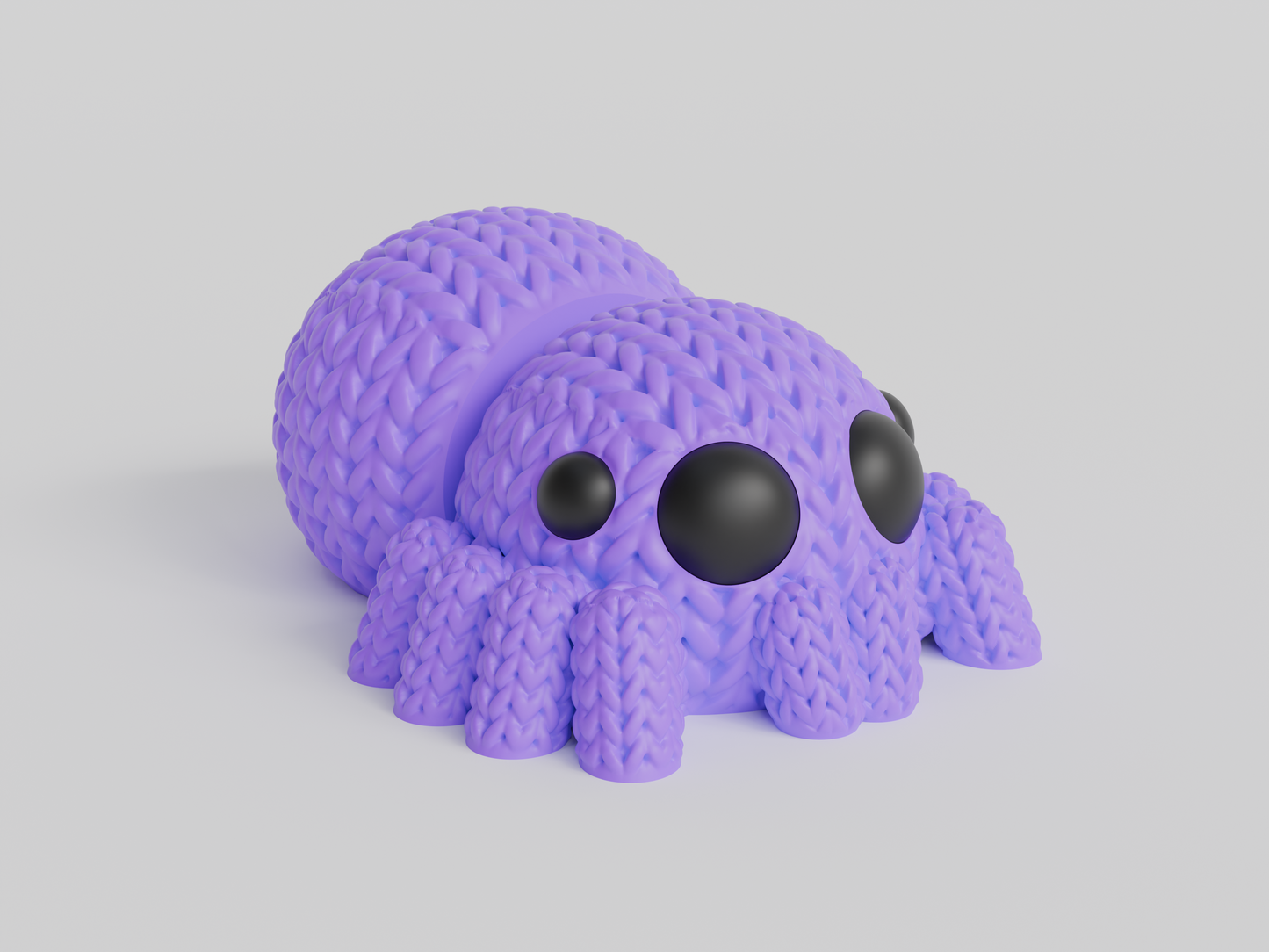 Knitted Articulated Spider Topkinz character front view