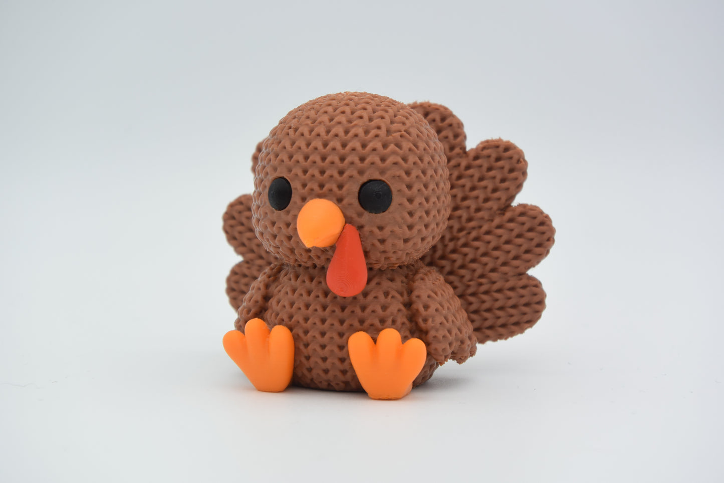 Knitted Turkey Topkinz character front view