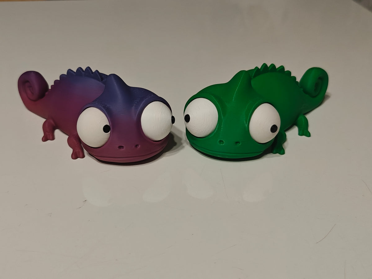 Chameleon Googly Eyes | Chibi SnapCharm™ Character