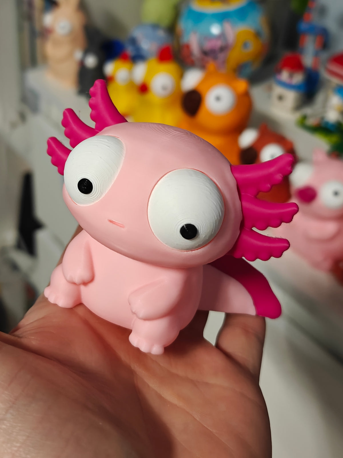 Axolotl Googly Eyes SnapCharm™ Character