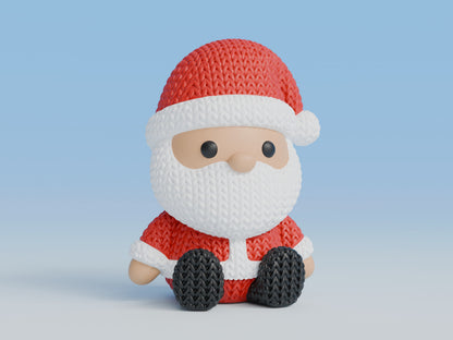 Knitted Santa Claus Christmas Topkinz character front view