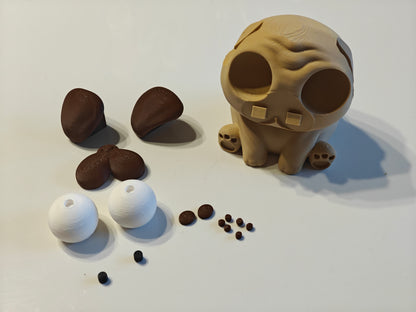 Pug Googly Eyes SnapCharm™ Character