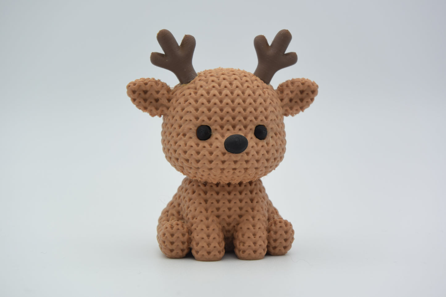 Knitted Reindeer Christmas Topkinz alternate front view