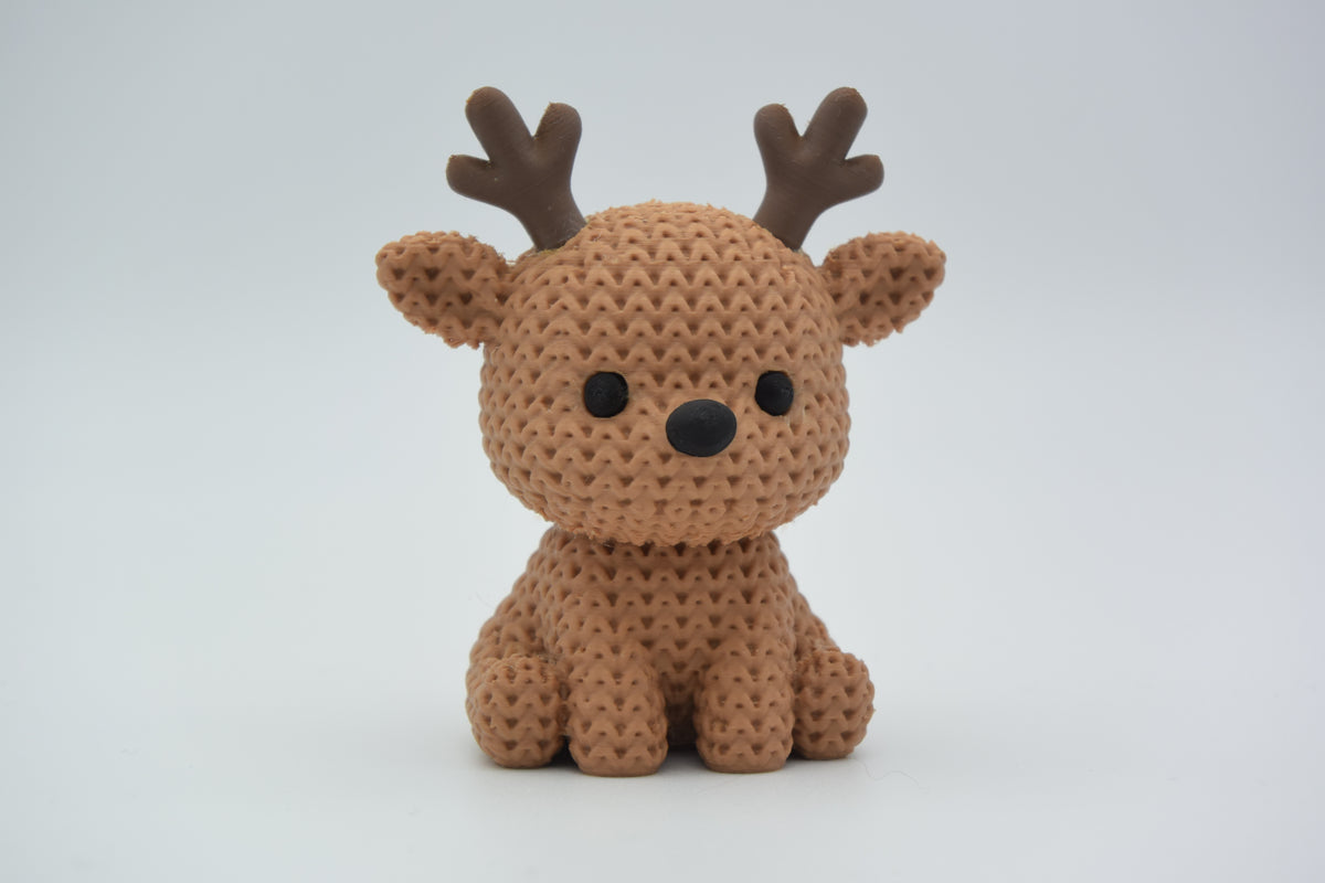 Knitted Reindeer Christmas Topkinz alternate front view