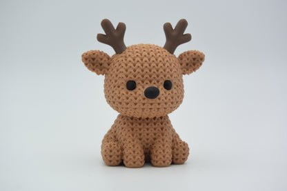 Knitted Reindeer Christmas Topkinz alternate front view