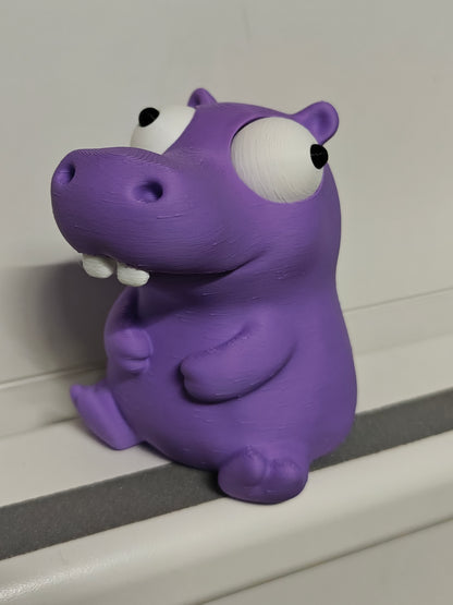 Hippo Googly Eyes SnapCharm™ Character