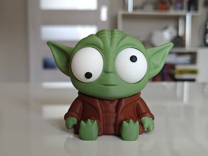 Green Wise Space Alien Googly Eyes | Chibi SnapCharm™ Character