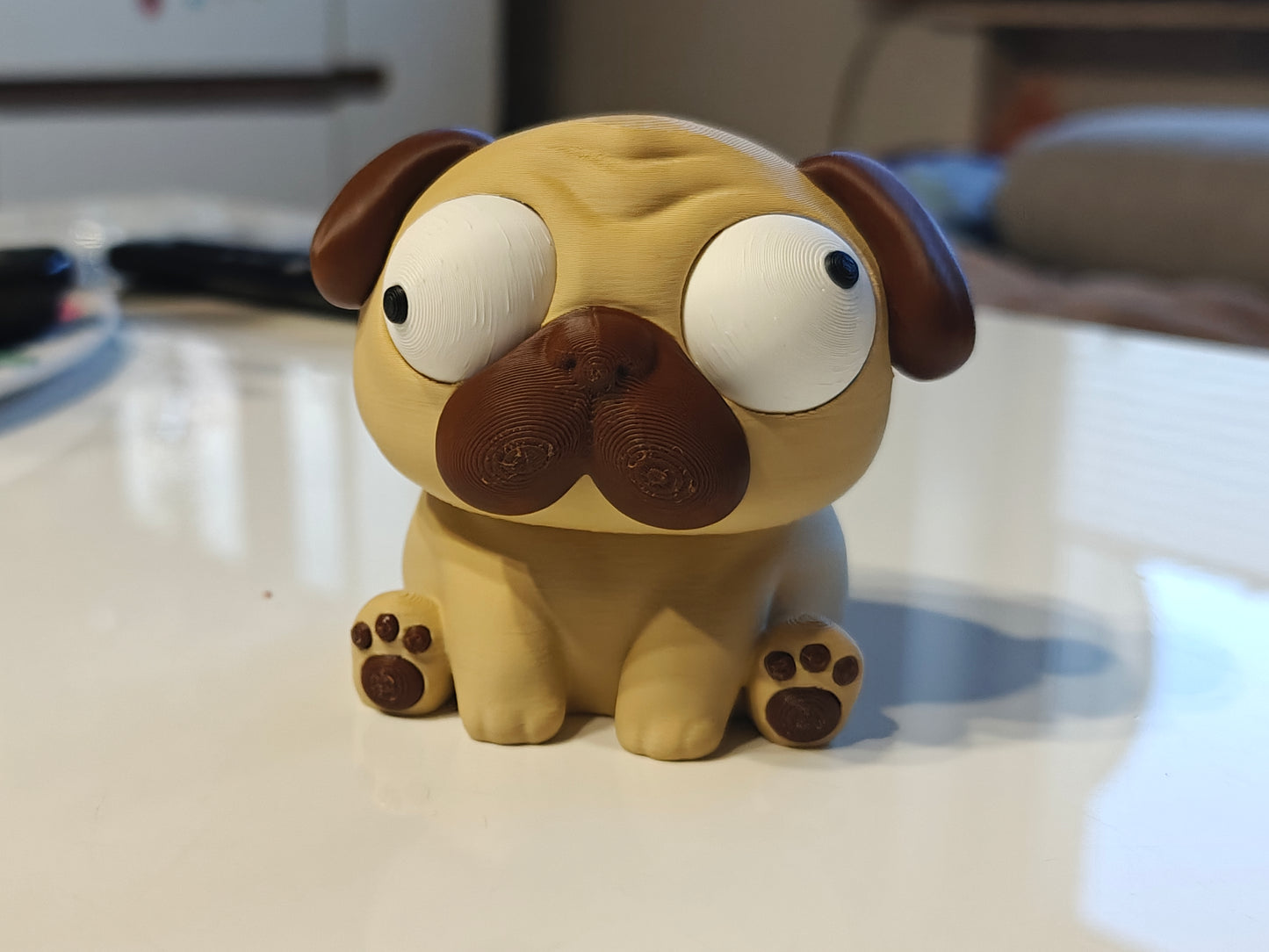 Pug Googly Eyes SnapCharm™ Character