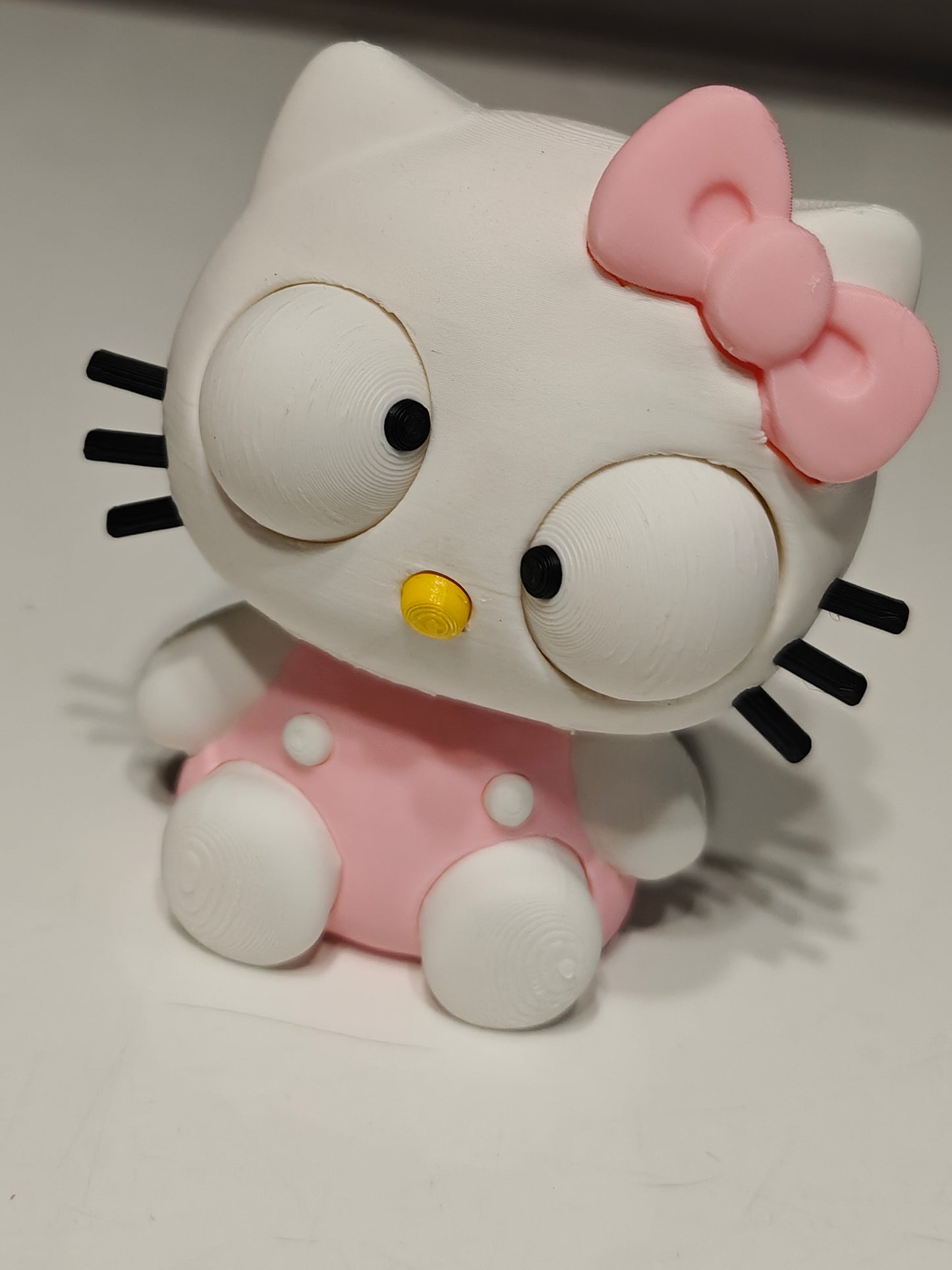 Kawaii White Cat Googly Eyes | Chibi SnapCharm™ Character