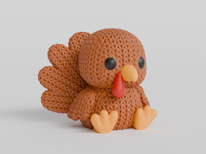 Knitted Turkey Topkinz character detail view