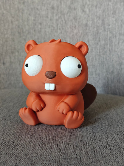 Beaver Googly Eyes SnapCharm™ Character