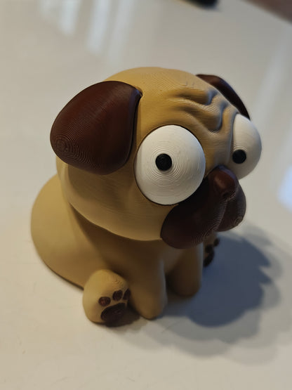 Pug Googly Eyes SnapCharm™ Character