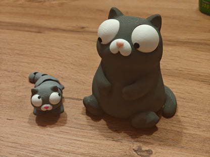 Mini Flexi Cat Googly Eyes SnapCharm™ Character