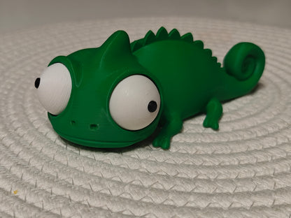 Chameleon Googly Eyes | Chibi SnapCharm™ Character