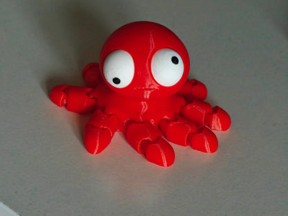 Mini Flexi Octopus Googly Eyes SnapCharm™ Character