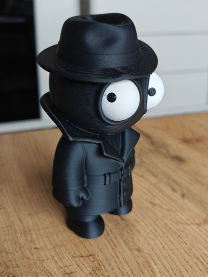 Noir Masked Spider Hero Googly Eyes | Chibi SnapCharm™ Character