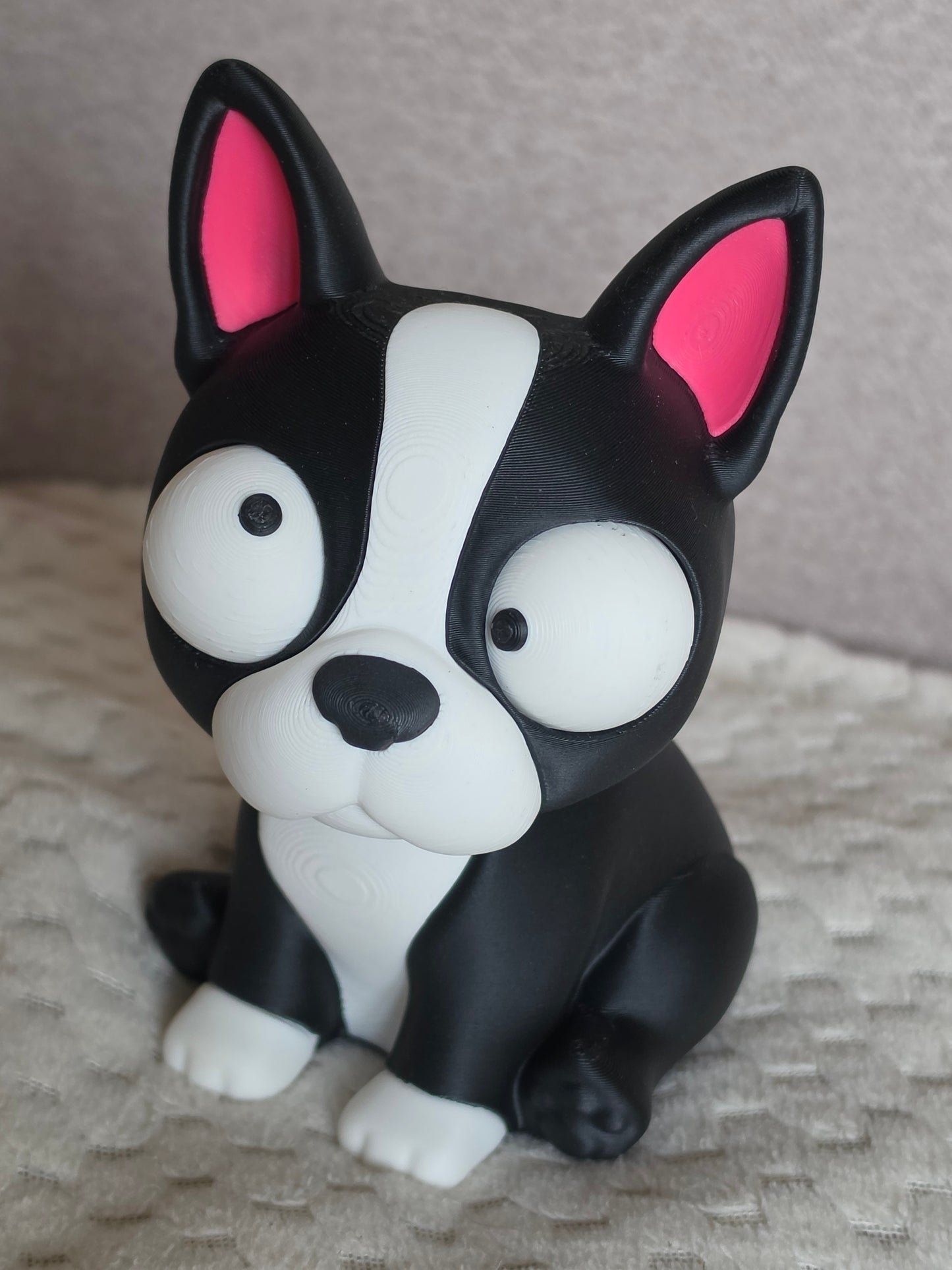 Boston Terrier Googly Eyes | Chibi SnapCharm™ Character