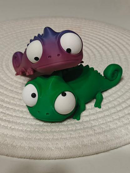 Chameleon Googly Eyes | Chibi SnapCharm™ Character