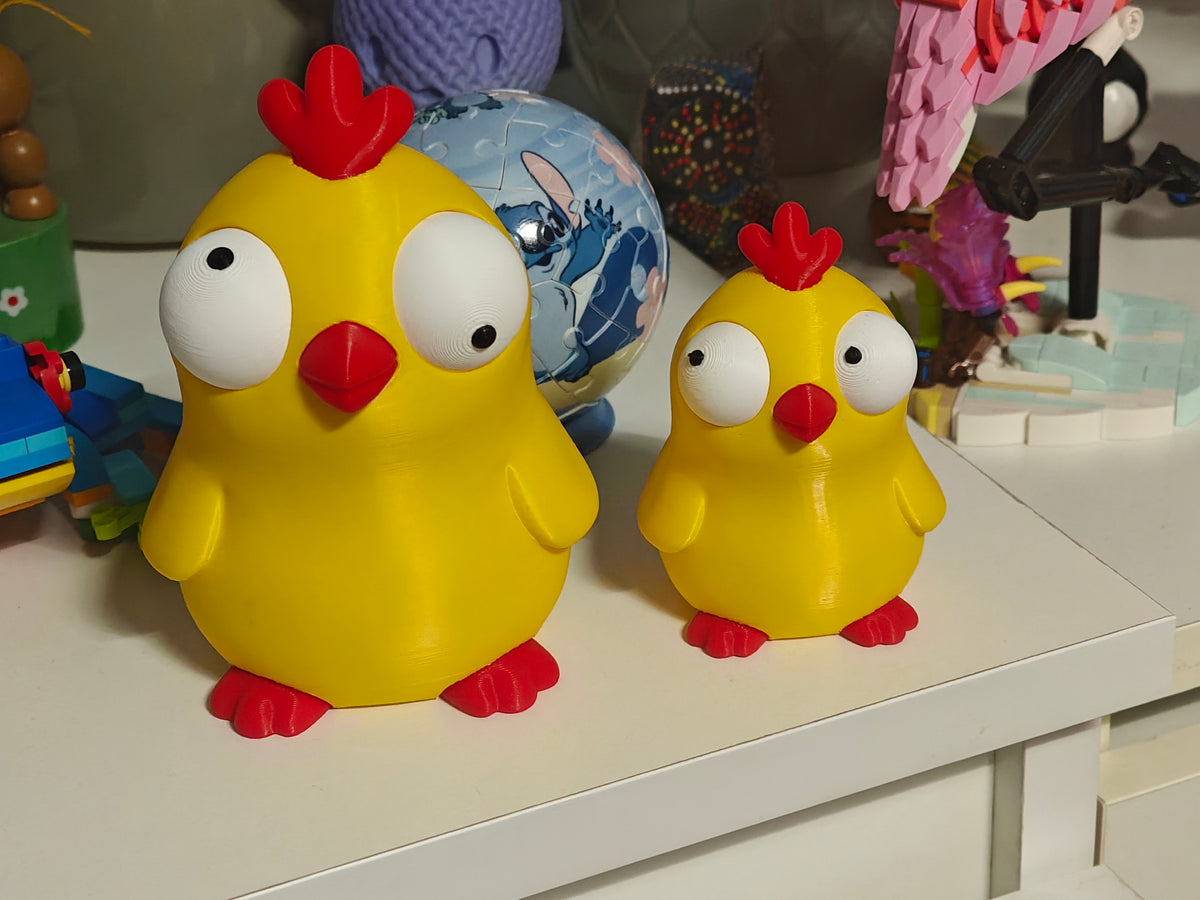 Movable-Eyes Chicken SnapCharm™ Character