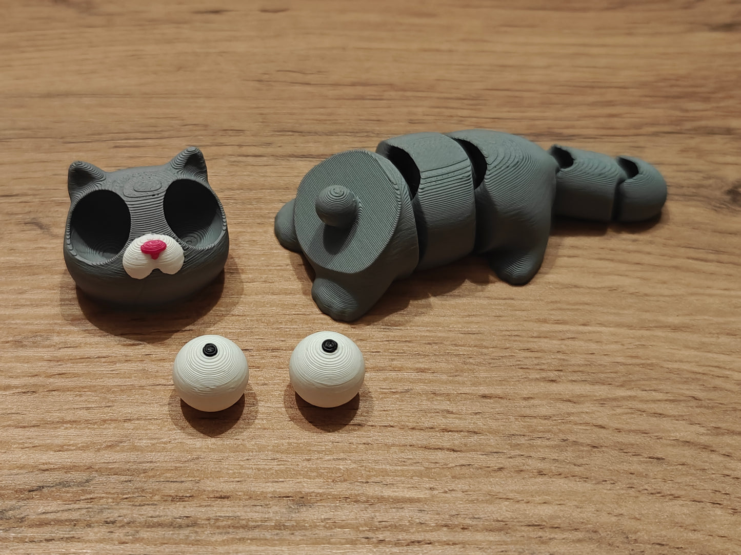 Mini Flexi Cat Googly Eyes SnapCharm™ Character