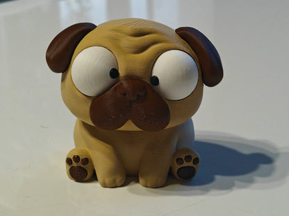Pug Googly Eyes SnapCharm™ Character