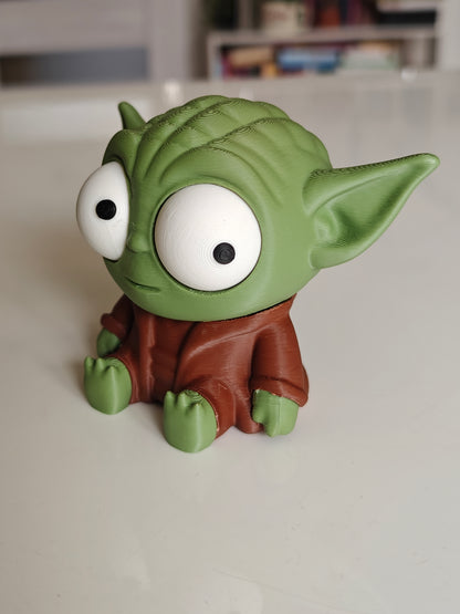 Green Wise Space Alien Googly Eyes | Chibi SnapCharm™ Character
